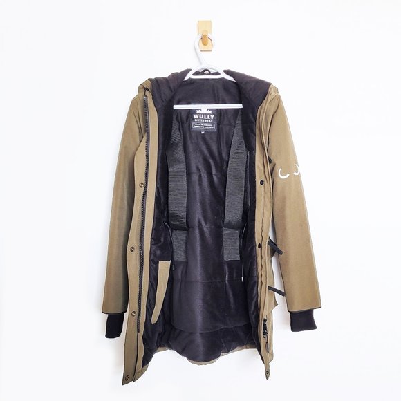 Wuxly (formerly Wully) Doe Army Green Vegan Parka - Size Small - Picture 4 of 15